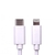 TARGET NLMOB-C-LT-2M Data Cable USB 2.0 Type-C (M) to Apple Lightning (M) 2m White MFI Certified 9V 2.2A Charging Power White PVC Jacket OEM Polybag Packaging