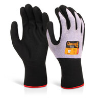 Beeswift Glovezilla Nitrile Foam Nylon Glove Purple 2XL (Pack of 10)