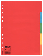Pendarec-Kartonregister Blanko, A4, Pendarec-Karton, 5 Blatt, farbig