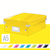 Organisationsbox Click & Store WOW, Klein, Graukarton, gelb