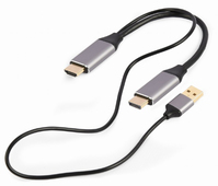 Gembird A-HDMIM-DPM-01 adaptador de cable de vídeo 2 m HDMI tipo A (Estándar) DisplayPort Negro