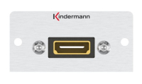 Kindermann 7444000561 wandcontactdoos HDMI Aluminium