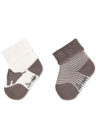 Sterntaler 8402283 Unisex Crew-Socken Grau, Weiß 2 Paar(e)