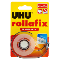UHU Rollafix trasparente ricaricabile 25mt bl.