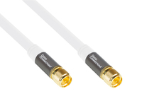 Alcasa GC-M2090 coax-kabel 30 m F-plug Wit