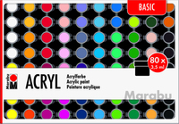 Marabu Acryl Basic Acrylfarbe 3,5 ml 80 Stück(e)