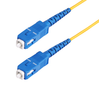 StarTech.com Cable de Fibra Óptica Simplex SC a SC (UPC) OS2 Monomodo de 30m - 9/125µm - 40G/100G - Resistente a Dobleces - Low Insertion Loss - Cable LSZH - Cable de Parcheo de...