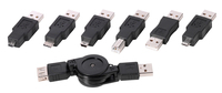 Vivanco CA US 7 USB kábel 1 M USB 2.0 Mini-USB B USB A Fekete
