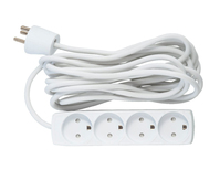 Microconnect GRU00450WDK power extension 5 m 4 AC outlet(s) Indoor White