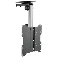 Techly Fold-Up Retractable Ceiling Mount for TV LED/LCD 17"-37" Black