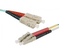 CUC Exertis Connect 393237 câble de fibre optique 50 m 2x SC 2x LC OM3 Couleur aqua