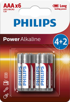 Philips Power Alkaline elem LR03P6BP/10