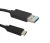 Qoltec 1.2m USB 3.1 C/Micro USB 3.0 A cavo USB 1,2 m USB 3.2 Gen 1 (3.1 Gen 1) USB C USB A Nero