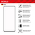 Displex Panzerglas (10H) für Samsung Galaxy A54 5G, Eco-Montagerahmen, Full Cover