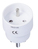 Microconnect GRUPADK power plug adapter Type K (DK) Type E (FR) White