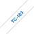 Brother TC-103 ruban d'étiquette Bleu sur transparent
