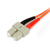 StarTech.com FIBLCSC1 kabel optyczny 1 m LC SC OM1 Pomarańczowy