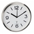 TFA-Dostmann 60.3535.02 orologio da parete e da tavolo Rotondo Argento, Bianco