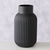 Boltze Nordika Vase Zylinderförmige Vase Glas Schwarz