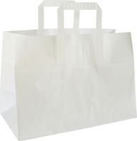 Duni Take-Away-Tasche 15 l Weiß, 200 Stk/Krt (1 x 200 Stk) Unsere Papiertüten