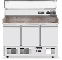 HENDI Pizzatisch dreitürig - max: +2/+8°C - 230 V - 300+170 W -