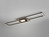 LED Deckenleuchte GANADO flach mit Fernbedienung dimmbar, 110cm, Schwarz