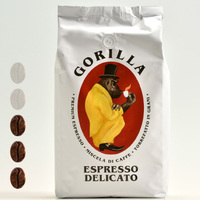 Gorilla Espresso Delicato ganze Bohnen 1kg mild mit einer angenehmen Säure