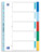Oxford Register "Strong Line", 5 Taben, 5-teilig, blanko, A4, PP, mit beschriftbarem Deckblatt, mehrfarbig