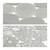 Relaxdays Badewanneneinlage Steinoptik, Antirutschmatte mit Saugnäpfen für Bad, BxT: 66,5 x 34,5 cm, grau, weiß, schwarz