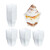 Relaxdays Dessertschalen 50er Set, 240 ml, wiederverwendbar, Nachtischschale für Eis & Tiramisu, Kunststoff, transparent