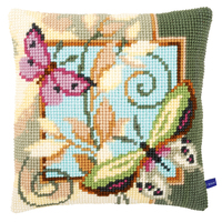 Cross Stitch Kit: Cushion: Deco Butterflies