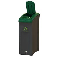 Midi Envirobin with Lift Up Lid - 82 Litre - Onyx - Food Waste - Green Lid