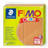FIMO® kids 8030 Ofenhärtende Modelliermasse, Normalblock siena braun