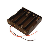 Battery holder for 4x 18650 cells with cable Battery