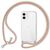 NALIA Necklace Cover with Band compatible with iPhone 12 / iPhone 12 Pro Case, Transparent Protective Hardcase & Adjustable Holder Strap, Easy to Carry Crossbody Phone Bumper Ra...