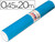 Rollo Adhesivo Aironfix Unicolor Azul Mate Medio 67014-Rollo de 20 Mt