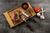 Pizza-/Steakmesser San Antonio; 23.5 cm (L); braun, Griff braun; 6 Stk/Pck