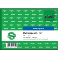 Quittung mit MwSt-Nachweis, A6, 2x50 Blatt SIGEL QU625