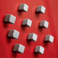SuperDym-Magnet C5 Cube silber stark 10x10x10mm VE=10 Stück