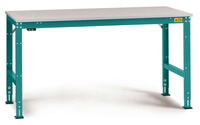 ESD-Arbeitstisch UNIVERSAL Standard Grundtisch mit Kunststoffplatte, BxTxH = 1750 x 1000 x 766-876 mm | LUK4096.5021