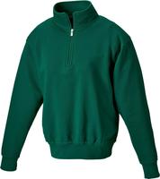 Sweatshirt Workwear, Half Zip, Gr.4XL,d-grün