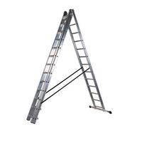 Transformable aluminium combination ladders - 3 section