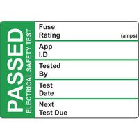 Pat test labels