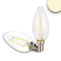 LED Filament Kerzenform C35, 2-fadig, E14, 2W 2700K 200lm 360°, dimmbar, klar