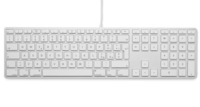 17530 - Full-size (100%) - USB - QWERTY - Silver