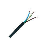 UniStrand 0.5mm 3A 3 Core 2183Y Black Mains PVC Flexible Cable 100M Reels