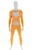 MORPHSUIT modelo traje naranja fluor con pajarita XXL