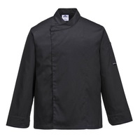 Séf kabát Cross-Over 190g kopásálló színtartó anyag, fekete, L