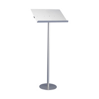 Lectern "Info Aluminium" | 2x A4 portrait with ring binder