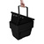 Shopping Basket / Stacking Basket in Recycled Material | black black